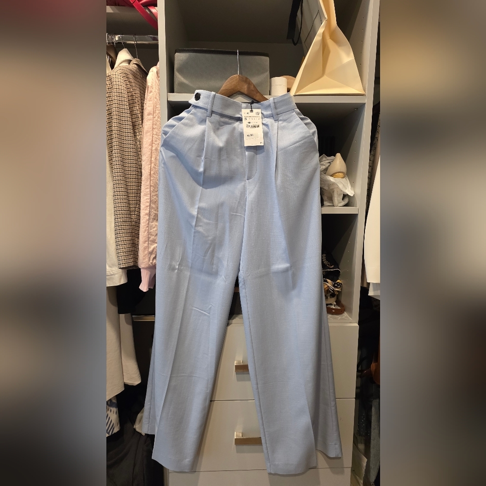 Zara Men's Sky Blue Dress Pants